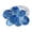 Blue, variant on Eye Catching Acrylic Rings with Beads Flower Hand Jewelry Finger Rings Suitable for Enhancing Everyday and Party Looks