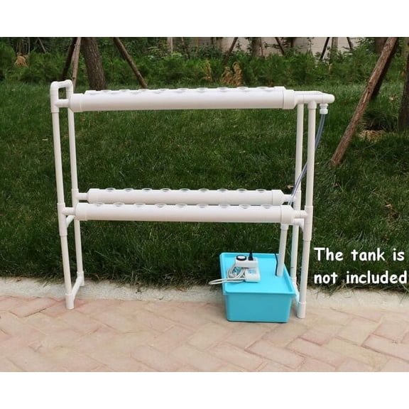 INTBUYING Hydroponic Site Grow Kit 36 Ebb and Flow Deep Water Culture Plant Garden System