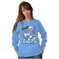thumbnail image 3 of Purple Smurfs GNAP Manga Cartoon Unisex Plus Size Sweatshirt Brisco Brands 4X, 3 of 4