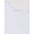 thumbnail image 2 of Hanes Men's Ecosmart T-Shirt Pack of 6, White, Medium, 2 of 4