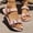 Pink, variant on Crunowin Women's Flat Sandals, Round Toe Solid Color Belt Buckle Casual Summer Shoes Black 7.5