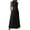 Black, variant on ZenCart Women's Summer Sleeveless Long Dress Mock Neck Waist Hollow-Out Maxi Dress A Line Pleated Cocktail Party Dress