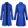 thumbnail image 5 of Disfraz clásico Medieval victoriano para hombre, chaqueta de Cosplay con cuello levantado, abrigo renacentista, ropa de Halloween, 5 of 5