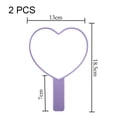 thumbnail image 2 of Heart-Shaped Travel Handheld Mirror, Cosmetic Hand Mirror, 2 of 5