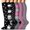 Black Gray Pink, variant on 6 Pairs Copper Compression Socks for Women & Men Circulation 15-20 mmhg - Better Blood Flow, Swelling, Best Support for Medical, Running, Nursing