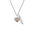 thumbnail image 2 of Delight Jewelry Silvertone Ballet Shoe in Heart Silvertone Live the Life You Have Imagined Bar Charm Necklace, 23", 2 of 4