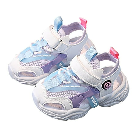 

NIUREDLTD Toddler Little Child Boys Sneakers Girls Sandals Children s Half Sandals Non Slip Soft Soles Size 26