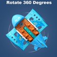 thumbnail image 4 of Juguete de avión eléctrico para niños con efectos de luz y música, juguete de avión eléctrico giratorio de 360 grados, regalos para cumpleaños o Navidad de niños, 4 of 7