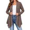 thumbnail image 6 of Enjoytime Lightweight Cardigans for Women Long Sleeve Open Front Cardigan Casual Fall Fashion Asymmetrical Hem Knit Coat, 6 of 6