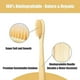 thumbnail image 2 of Biodegradable Bamboo Toothbrush Set, Soft Bristles, Eco-Friendly Oral Care Solution, 10-Pack Compostable Wooden Brushes, 2 of 5