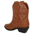 thumbnail image 3 of Soda Women Cowgirl Cowboy Western Stitched Ankle Boots Pointed Toe Short Booties RIGGING-S Cognac Tan Brown 5.5, 3 of 3