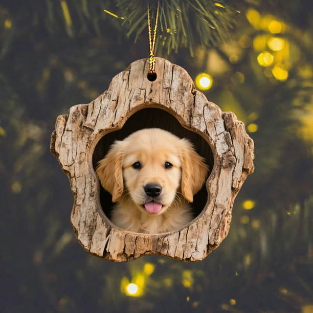 Cuadro Colgante de Acrílico con Estampado de Animales Navideños | Regalo Ideal para Familiares y Compañeros de Trabajo | Impresión a Doble Cara | Decoración Navideña Perfecta | 8 X 8 Cm