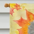 thumbnail image 3 of Grey Standard Poodle Fall Flag Canvas House Size BB9525CHF, 3 of 4