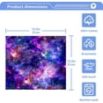 thumbnail image 5 of SKYSONIC Purple Galaxy Washcloths Set of 4, Highly Absorbent Soft Cotton Fingertip Towels for Bathroom, Kitchen, Gym, Spa, Home Decor 12 x 12 Inch, 5 of 7