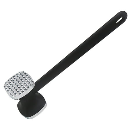 

Zinc Alloy Meat Hammer with Nylon Handle Double-Sided Hammer Silver