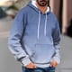 thumbnail image 1 of Dolkfu Sudadera con capucha para hombre en degradado, sudadera ancha y casual con bolsillo tipo canguro, sudadera de otoño con capucha para hombre XXXL, 1 of 5