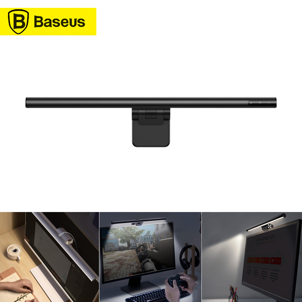 Baseus Led Hanging Light On Screen Led Desk Lamp Pc Laptop Screen Bar Table Lamp office Study Reading Light In Usb - image 1 of 7