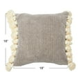 thumbnail image 2 of Main + Mesa 18" Square Cotton Chenille Throw Pillow with Tassels, 2 of 8