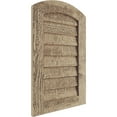 thumbnail image 2 of Ekena Millwork 12"W x 18"H Timberthane Rough Sawn Arch Top Faux Wood Non-Functional Gable Vent, Primed Tan, 2 of 5