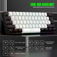 thumbnail image 4 of 60% Wired RGB Gaming Keyboard and Mouse Combo, 14 Mode of Backlight, 6400 DPI Gaming Mouse, Mini Keyboard with Membrane Switch Comfort Use Budget Typing for PC Computer Laptop (White), 4 of 6