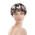 thumbnail image 2 of Butterflies1 Shower Cap, Reusable Bath Hair Hat for all Hair Lengths Hair Cover with Elastic Band Double Waterproof Layers Bathing Hat, 2 of 5