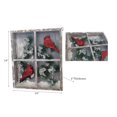 thumbnail image 2 of Fenêtre Encadrée De Noël Avec Double Cardinal, 2 of 4