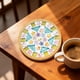 thumbnail image 4 of Juego De 6 Posavasos De Madera Con Mosaicos De Colores Variados Para Manualidades, De Madera, Para Cocina Y Manualidades, Multicolor, UKHBMC, 4 of 6