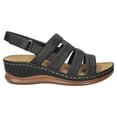 thumbnail image 2 of Easy Street Alexi Slingback Women's Wedge Sandals Color: Navy Size: 10, 2 of 4
