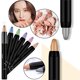 thumbnail image 5 of LUVCLS ☮Sombra de ojos en barra, maquillaje de ojos, color perlado, lápiz de sombra de ojos giratorio, 5 of 7