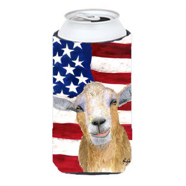 Carolines Treasures RDR3028TBC USA American Goat Tall Boy bottle sleeve Hugger - 22 To 24 oz.