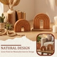 thumbnail image 6 of Threns 2Pcs Wooden Arch Decor Boho Wood Arch Decorative Objects Modern Shelf Decor Aesthetic for Table Shelf Mantel Living Room Decor, 6 of 10