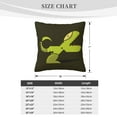 thumbnail image 4 of ZICANCN Cartoon Prehistoric Reptile Dinosaur Decorative Throw Pillow Covers, Bed Couch Sofa Decorative Knit Pillow Covers for Living Room Farmhouse 16"x16", 4 of 8