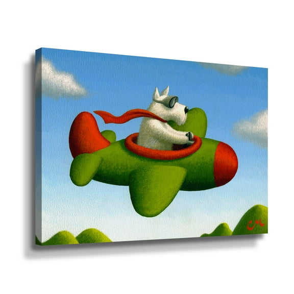 Artwall Frequent Flier No. 1, Gallery Wrapped Canvas by Chris Miles