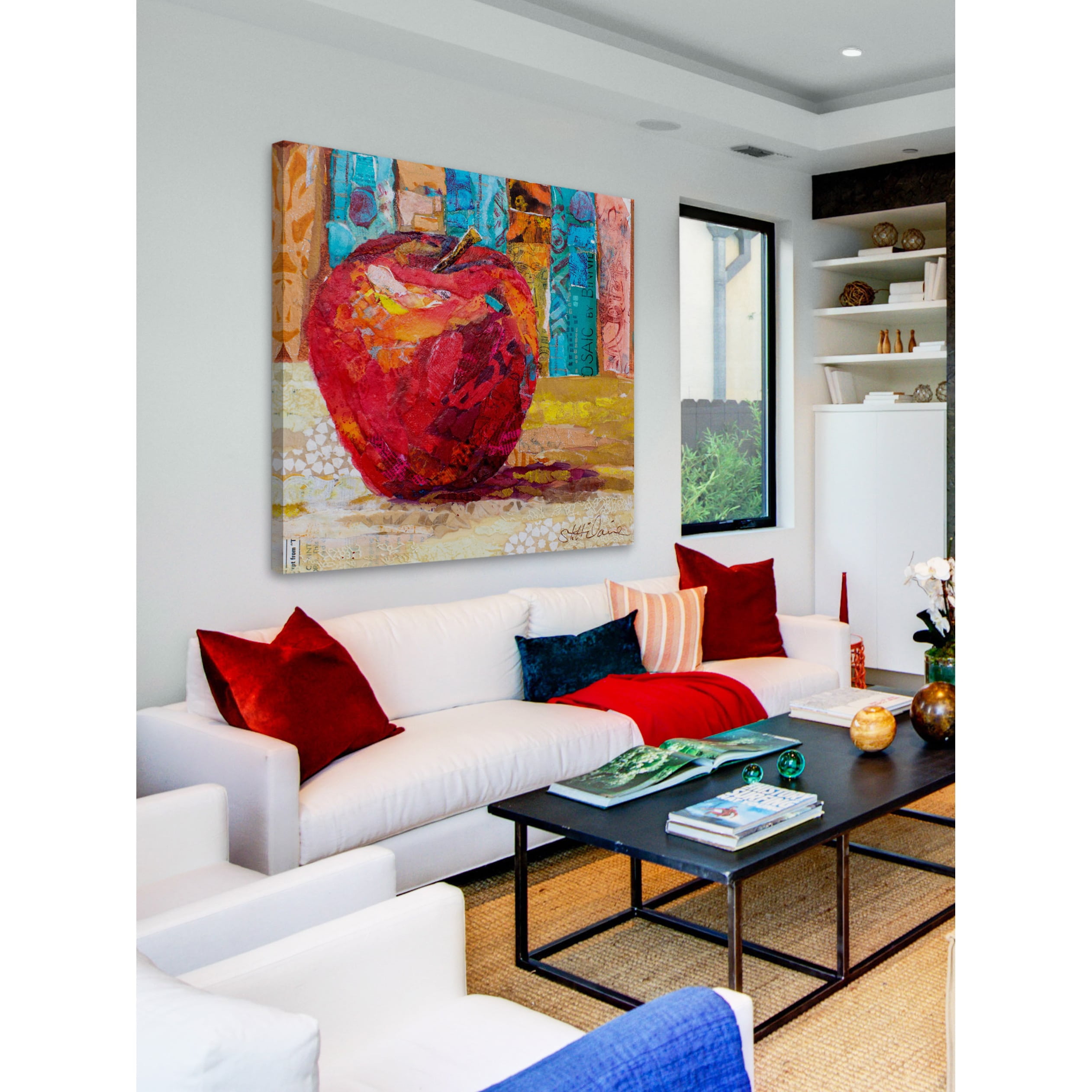 "Red Temptation" Painting Print on Wrapped Canvas
