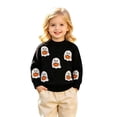 thumbnail image 1 of Kids Halloween Sweater Boys Girls Toddler Long Sleeve Cute Ghost Pattern Crewneck Pullover Sweaters 1-4 Years, 1 of 8