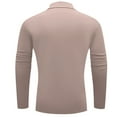 thumbnail image 5 of Hxshgdsn Mens Turtleneck Sweater Slim Fit Long Sleeve Basic Pullover Tops Casual Warm Underwear M：Beige 1 L, 5 of 9