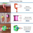 thumbnail image 3 of LJNYFDC Fishing Line Reel Lure Fishing Reel Set Reinforced Nylon Fixing Clip with Metal Screw Quick Winding Multifunctional Fishing Line Winder Reel Tool, 3 of 6