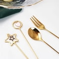thumbnail image 5 of Magazine 1pc Fork Spoon Stainless Steel Pendant Heart-shaped Star Love Coffee Spoon Fruit Dessert String Mixing Spoon Kichen Accessories, 5 of 8
