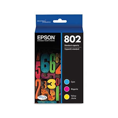 Epson 802 With Sensor - 3-pack - yellow, cyan, magenta - original - ink cartridge - for WorkForce Pro EC-4020, EC-4030, EC-4040, WF-4720, WF-4730, WF-4734, WF-4740, WF-4745
