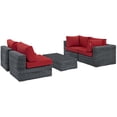 thumbnail image 2 of Modway Summon 5 Piece Outdoor Patio Sunbrella® Sectional Set, Multiple Colors, 2 of 8