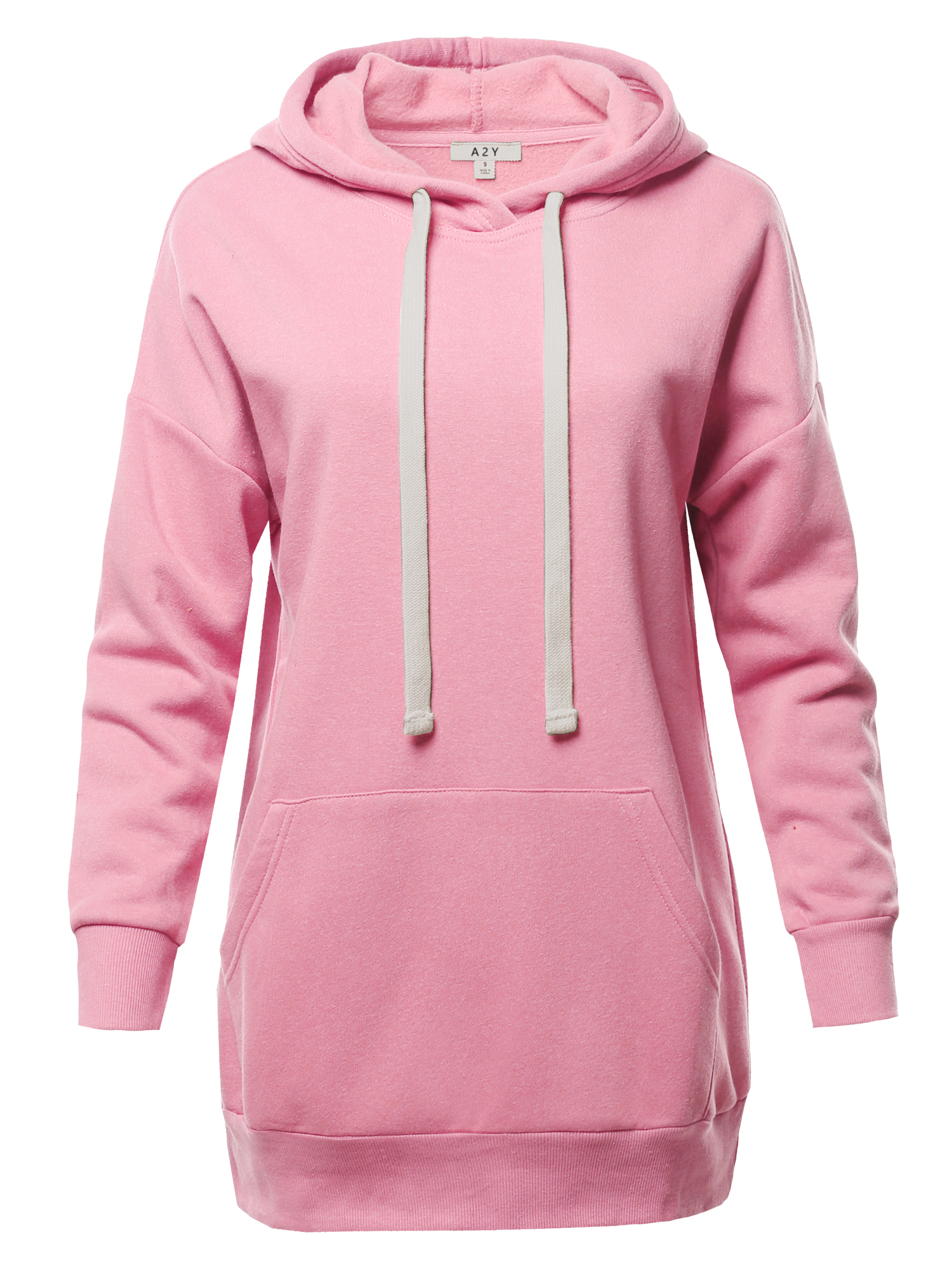 Women's Relaxed Fit Hoodie – Long Sleeve, Kangaroo Pocket, Basic Sweatshirt