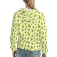 thumbnail image 7 of Lsque Green Pears1 Pattern Casual Women's Hoodie,Hooded Sweatshirt with Kangaroo Pocket,Pullover Hoodie with Eye-catching Drawstrings-X-Large, 7 of 7