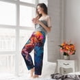 thumbnail image 6 of Picia Colorful Jellyfish Abstract Womens Soft Woven Cotton Elastic Waistband Sleep Pajama Pant Lounge Sleep Pant With Pockets And Drawstring-Medium, 6 of 9