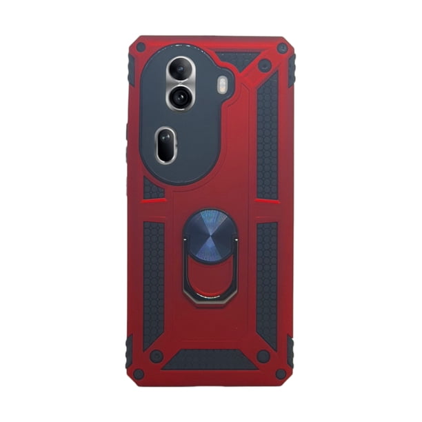 Funda Uso Rudo Con Anillo Magnético Cely Vesmir Para Oppo Reno 11 Pro Rojo