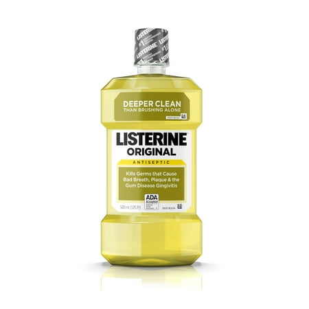 Listerine Original Antiseptic Oral Care Mouthwash, 500 mL