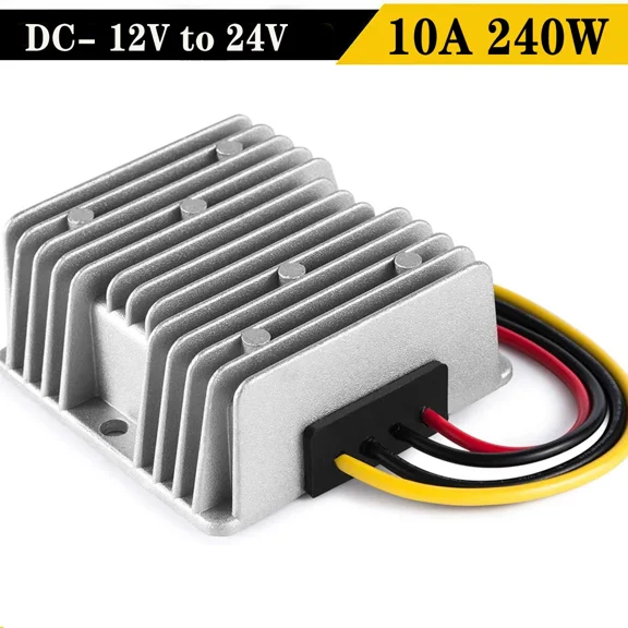 DC 12V to DC 24V Step Up Boost Regulator Waterproof Golf Cart Converter 10A 240W