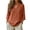 Ginger #1, variant on Linen Tops for Women Summer Plus Size Gauze Shirts 3/4 Sleeve V Neck Button Blouses Dressy Casual Tunic Loose Clothes Ginger M