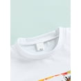 thumbnail image 6 of Chollius 3Pcs Baby Girls Summer Clothes Sets Animal Letter Pattern Short Sleeve Tassel T Shirts Leopard Printed Shorts Headband Outfits, 6 of 9