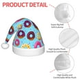 thumbnail image 4 of Bingfone Donuts for Kids Christmas Hat Santa Hat for Boys Girls Teenager for Christmas New Year Xmas Festive Holiday Party Supplies Gifts, 4 of 6