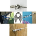 thumbnail image 4 of M8 Cable Ties U-bolt Cable Clip 304 Stainless Steel Cable Clamp Saddle Wire Rope Clips For Clothes Drying Rack Outdoor10pcs, 4 of 4